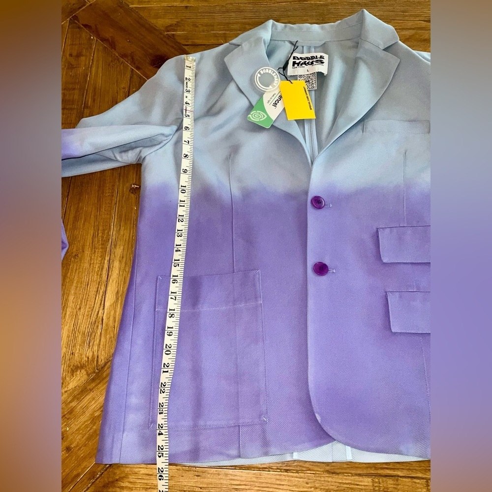 Bobblehaus UO Exclusive Ombré Tencel Twill Blazer - nwt - size large - unique - Picture 6 of 16